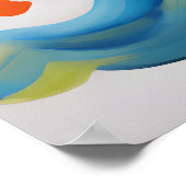 Farbenfrohe Piratenschiff Art Poste Poster (Ecke)