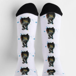 Farbenfrohe Pitbull - Niedlicher Haustier Socken