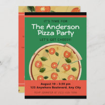 Farbenfrohe Pizza-Party