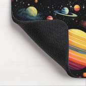 Farbenfrohe Planeten Mousepad (Ecke)