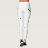 Farbenfrohe Plastikstreifen Leggings (Rückseite)