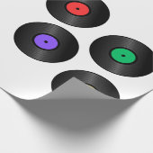 "Farbenfrohe Platten" Geschenkpapier (Ecke)