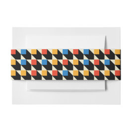 Farbenfrohe Plätze Einladung Bauchendrände Einladungsbanderole