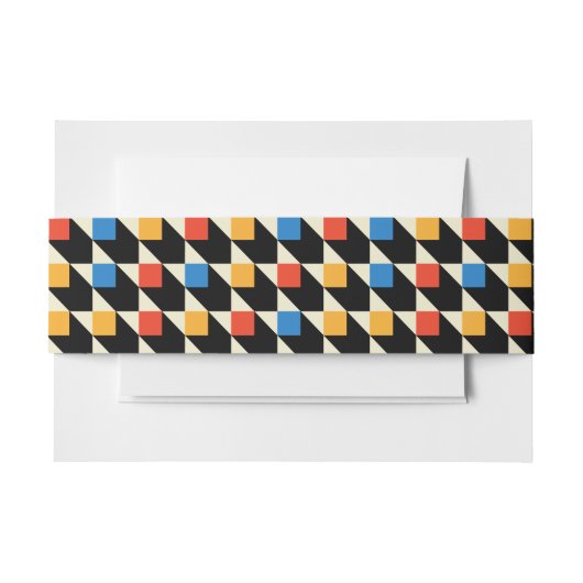 Farbenfrohe Plätze Einladung Bauchendrände Einladungsbanderole (Vorderseite Beispiel)