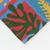 Farbenfrohe Plätze im Matisstil Fleecedecke (Ecke)