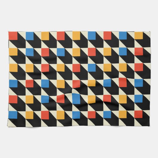 Farbenfrohe Plätze Küchentücher (Horizontal)