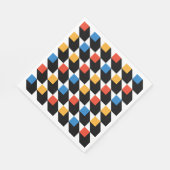 Farbenfrohe Plätze Napkin Serviette (Ecke)