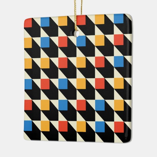 Farbenfrohe Plätze Ornament (Links)