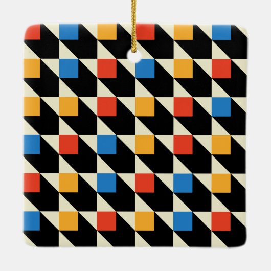 Farbenfrohe Plätze Ornament (Rückseite)