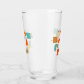 Farbenfrohe Plätze, Retro-Plätze Mitte des Jahrhun Glas (Rechts)