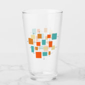 Farbenfrohe Plätze, Retro-Plätze Mitte des Jahrhun Glas (Vorderseite)