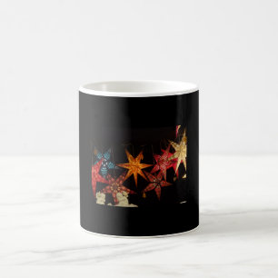 Farbenfrohe Poinsettias mit Engeln Kaffeetasse
