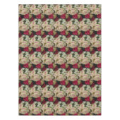 Farbenfrohe Poinsettias Pattern Urlaub Tischdecke (Vorderseite)