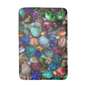 Farbenfrohe polierte Steine Badematte (Vorderseite Vertikal)