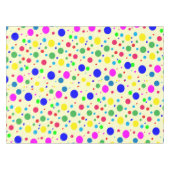 Farbenfrohe Polka Dot Bubbles Tablette Tischdecke (Vorderseite (Horizontal))
