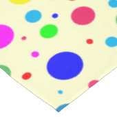 Farbenfrohe Polka Dot Bubbles Tablette Tischdecke (Schrägansicht)