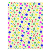 Farbenfrohe Polka Dot Bubbles Tablette Tischdecke (Vorderseite)