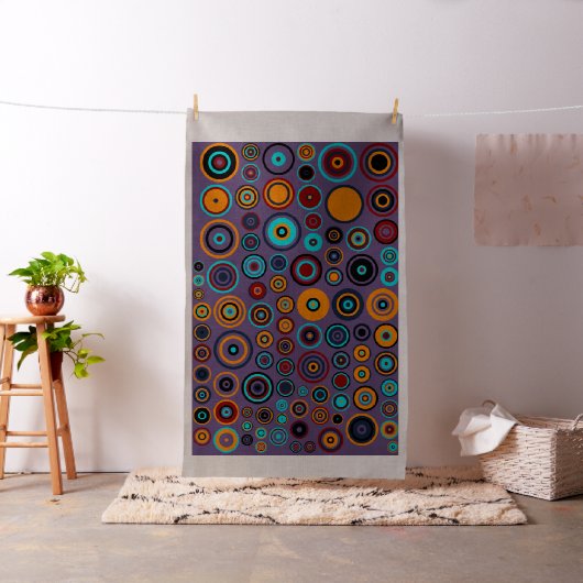 Farbenfrohe Polka Dot Circles Muster #4 Stoff (Beispiel)