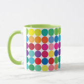 Farbenfrohe Polka Dot Cup Tasse anpassen (Links)