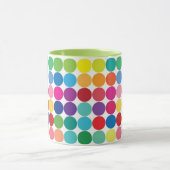 Farbenfrohe Polka Dot Cup Tasse anpassen (Zentrum)