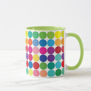 Farbenfrohe Polka Dot Cup Tasse anpassen