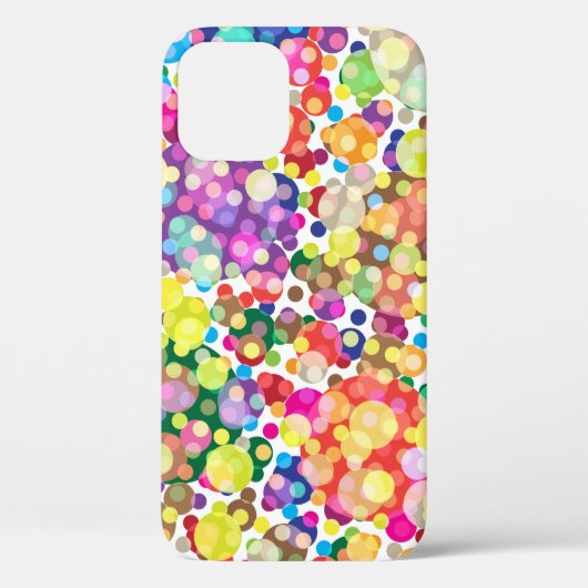 Farbenfrohe Polka Dot Pattern Case-Mate iPhone Hülle (Rückseite)