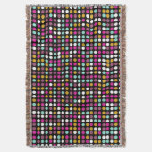 Farbenfrohe Polka Dot Pattern Decke (Vorderseite Vertikal)