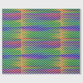 Farbenfrohe Polka Dot Pattern Geschenkpapier (Flach)