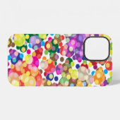 Farbenfrohe Polka Dot Pattern iPhone Hülle (Rückseite (Horizontal))