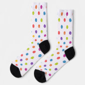 Farbenfrohe Polka Dot Pattern Socken (Linkes Detail)