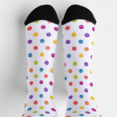 Farbenfrohe Polka Dot Pattern Socken (Oben)