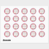 Farbenfrohe Polka Dot Stickers (Blatt)