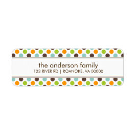 Farbenfrohe Polka Dots