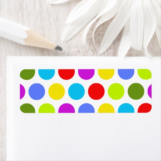 Farbenfrohe Polka Dots (Insitu)