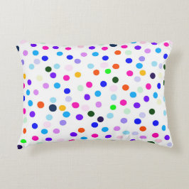 Farbenfrohe Polka Dots Accent Pillow Dekokissen