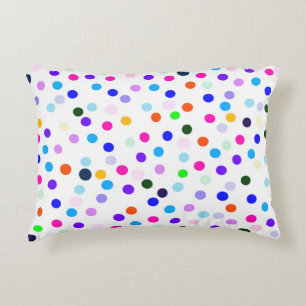 Farbenfrohe Polka Dots Accent Pillow Dekokissen