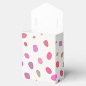 Farbenfrohe Polka Dots Babydusche Geschenkschachtel (Geöffnet)