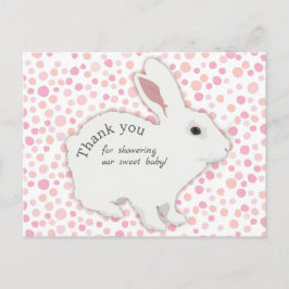 Farbenfrohe Polka Dots Bunny Baby Dusche Vielen Da Postkarte