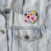 Farbenfrohe Polka Dots Button (Beispiel)