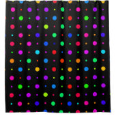 Farbenfrohe Polka Dots Duschvorhang (Vorderseite)