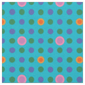 Farbenfrohe Polka Dots Fisch im Meeresgewebe Stoff (Nahaufnahme)