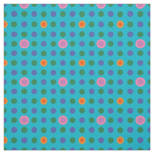 Farbenfrohe Polka Dots Fisch im Meeresgewebe Stoff