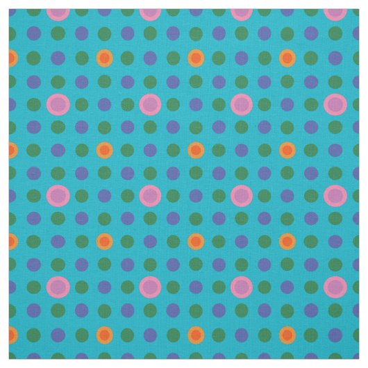 Farbenfrohe Polka Dots Fisch im Meeresgewebe Stoff (Muster)