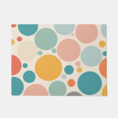 Farbenfrohe Polka Dots Fußmatte (Vorderseite)
