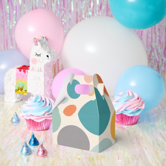 Farbenfrohe Polka Dots Geschenkschachtel (Party)