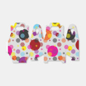 Farbenfrohe Polka Dots Geschenkschachtel (Ungefaltet)