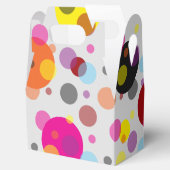 Farbenfrohe Polka Dots Geschenkschachtel (Geöffnet)