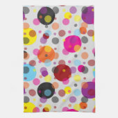 Farbenfrohe Polka Dots Geschirrtuch (Vertikal)