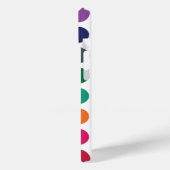 Farbenfrohe Polka Dots iPhone 15 Fall Case-Mate iPhone Hülle (Rückseite / Links)