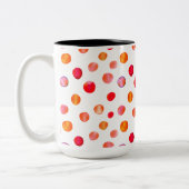 farbenfrohe Polka dots Kaffee Tasse (Links)